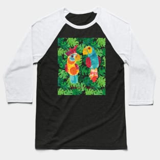 Pura Vida! Parrot and cockatoo chitchat Baseball T-Shirt